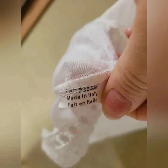 M | Sleeveless linen dress with crochet detailing, Size S - Picture 5 of 10